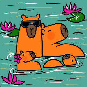 Élményfestés (Capybara család) - November 13. Csütörtök 10:00-13:00